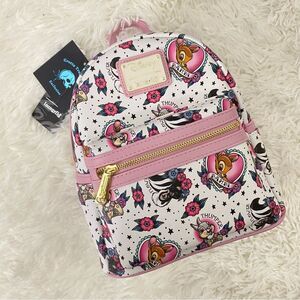 Loungefly Disney Bambi Tattoo Print Mini Backpack 🦌